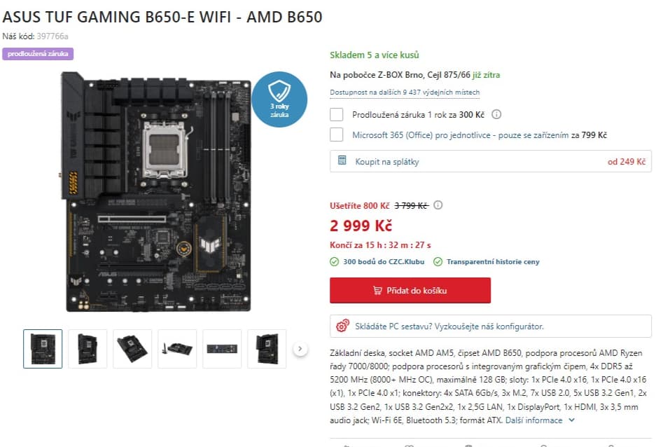 Základní desk Asus TUF GAMING