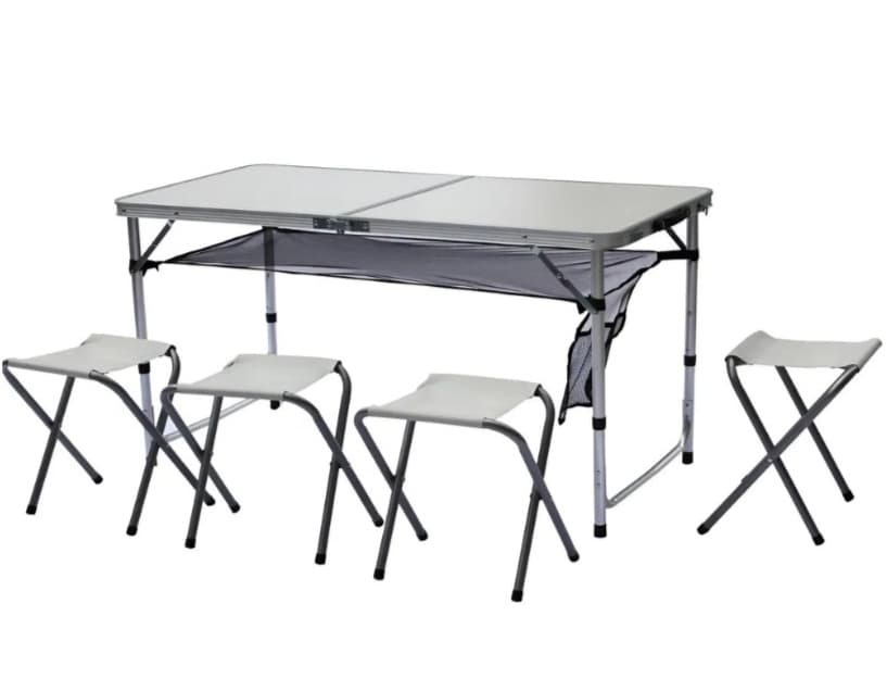 Kempingový set Azar, stůl + 4 židle