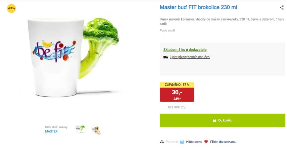 Hrnek Master brokolice 230 ml