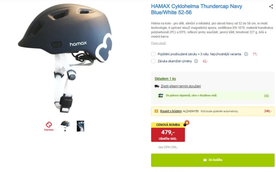 Cyklohelma pro děti HAMAX Thundercap
