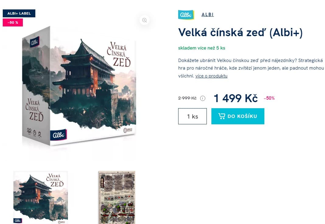 Společenská hra Velká čínská zeď