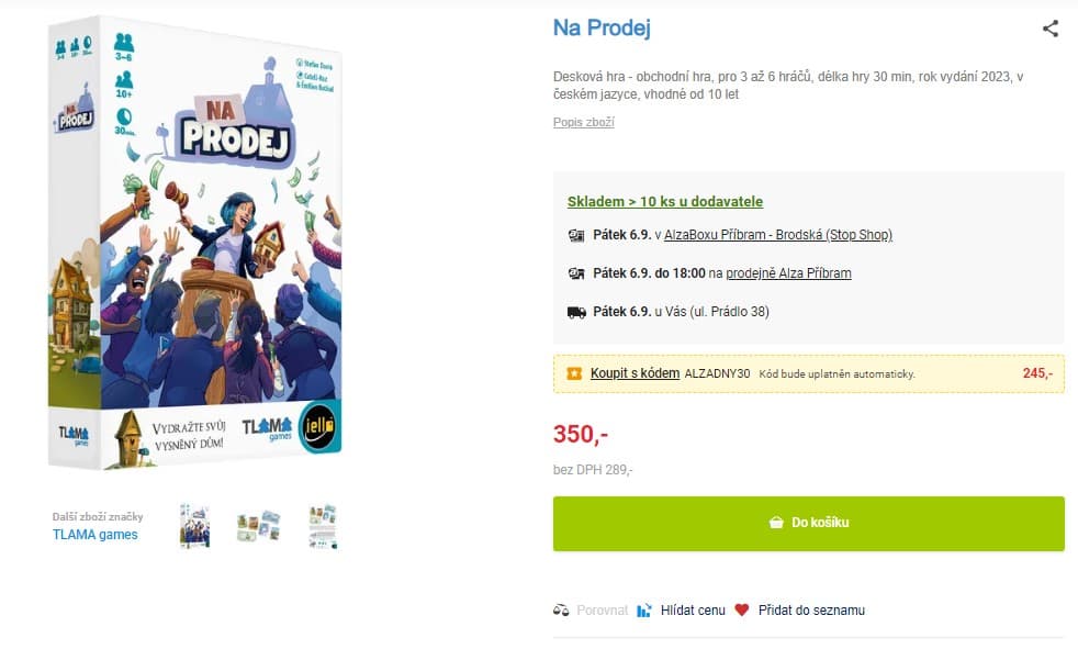 Desková hra Na Prodej