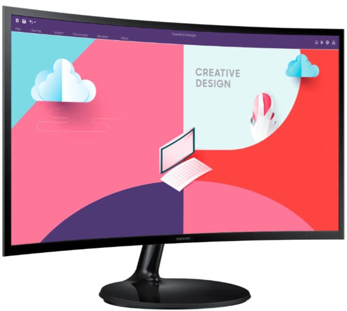 Prohnutý PC monitor 24" Samsung