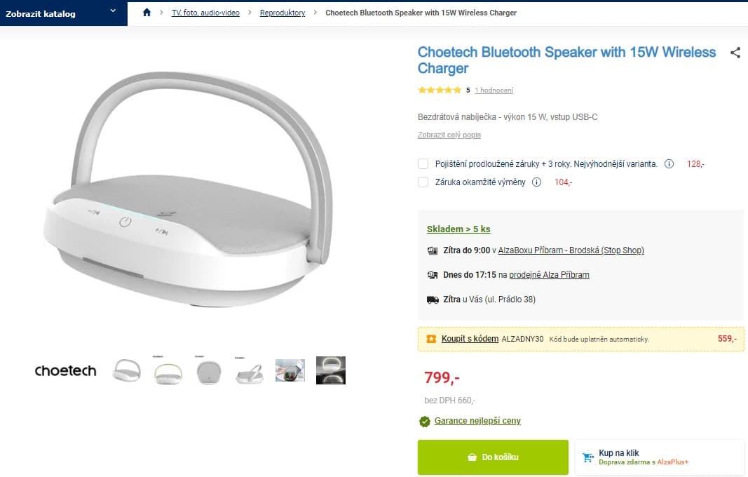 BT reproduktor Choetech 15W 