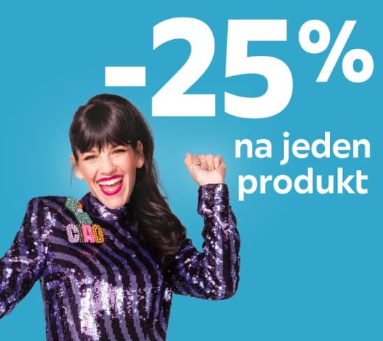 Sleva 25% na 1 produkt dle vašeho výběru