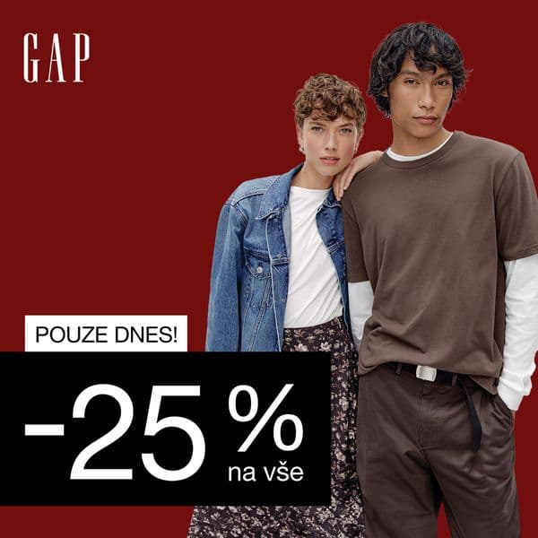 Gap.cz - extra kód -25% na vše