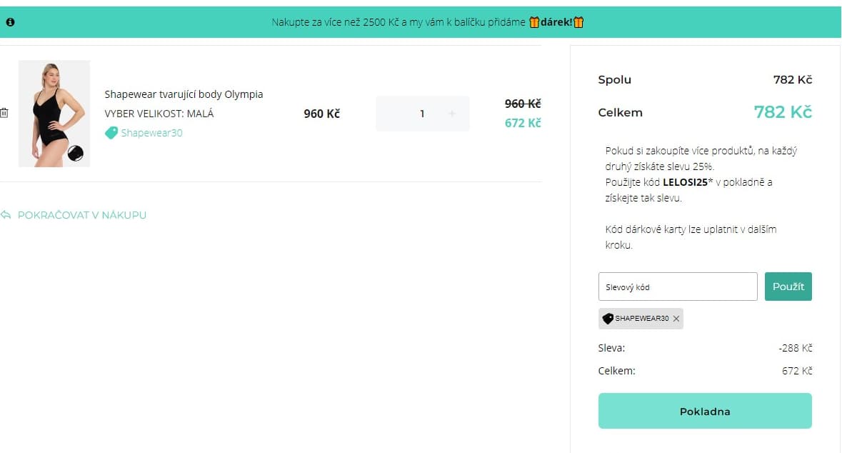 Lelosi - slevový kód -30% na tvarující prádlo