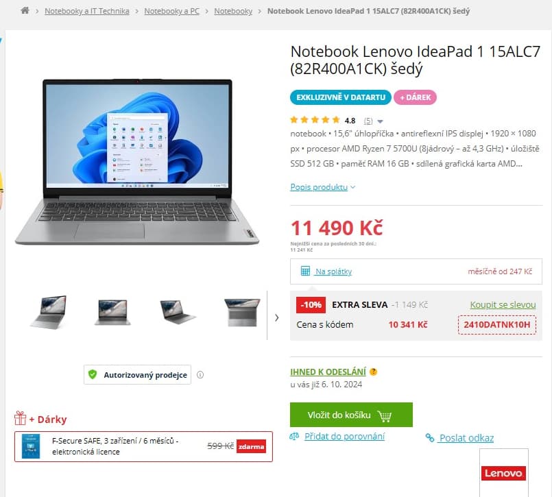 Lenovo 4,3GHz, 16GB RAM, SSD, 15,6"