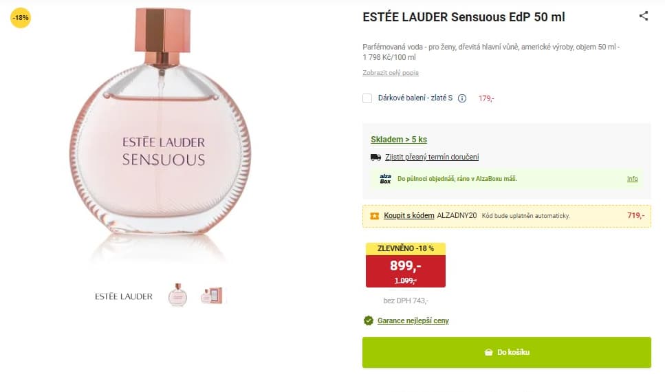 ESTÉE LAUDER Sensuous Edp 50ml