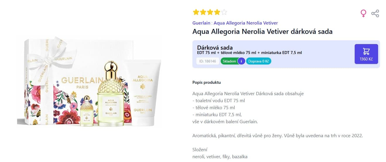 Dárková sada Guerlain Aqua Allegoria Nerolia