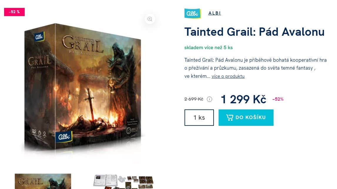 Desková hra Tainted Grail: Pád Avalonu
