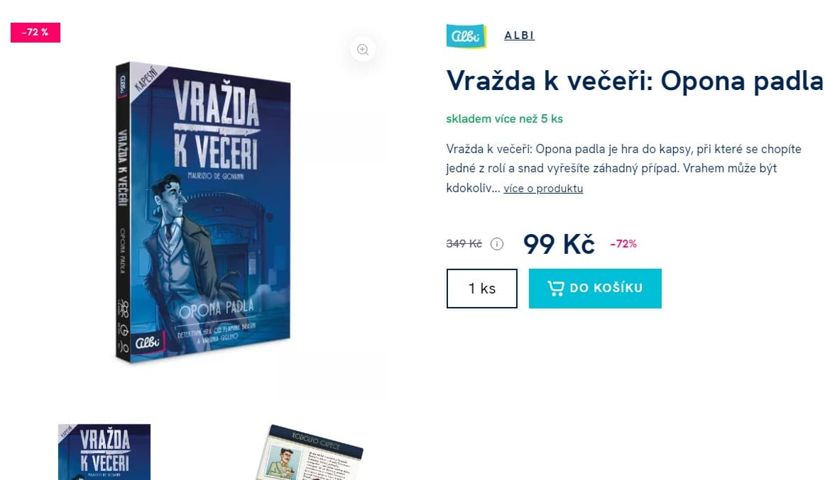 Hra Vražda k večeři: Opona padla