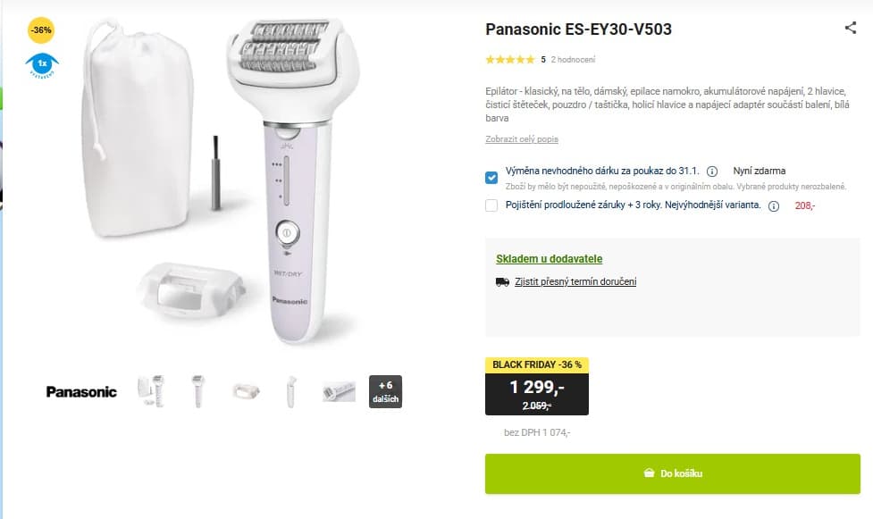 Dámský epilátor Panasonic