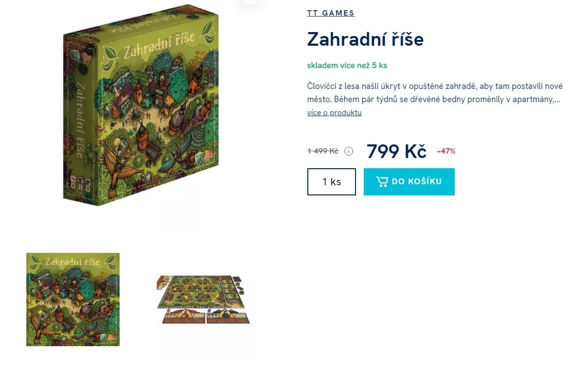 Strategická desková hra Zahradní říše