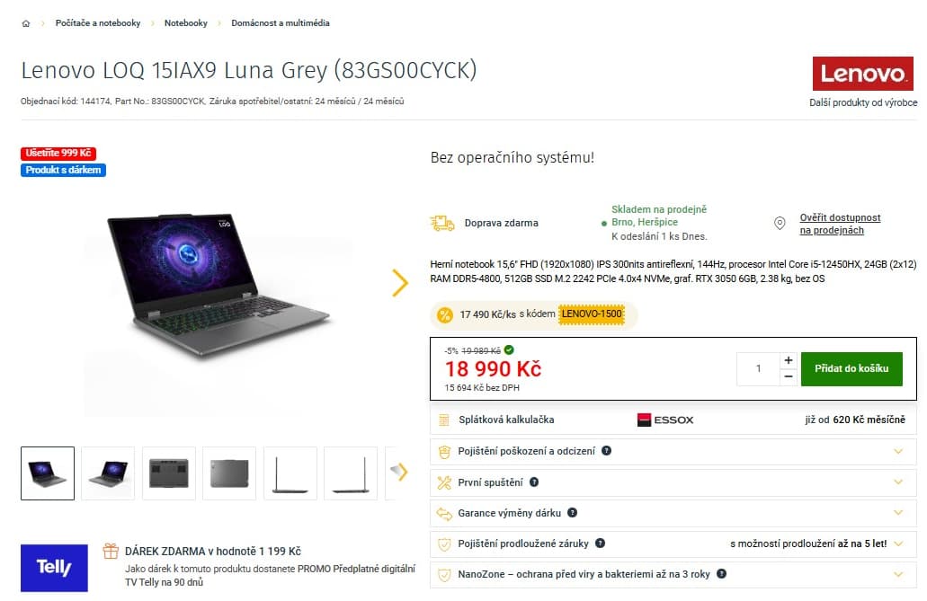 Lenovo 4,4GHz, 24GB RAM, 6GB Nvidia