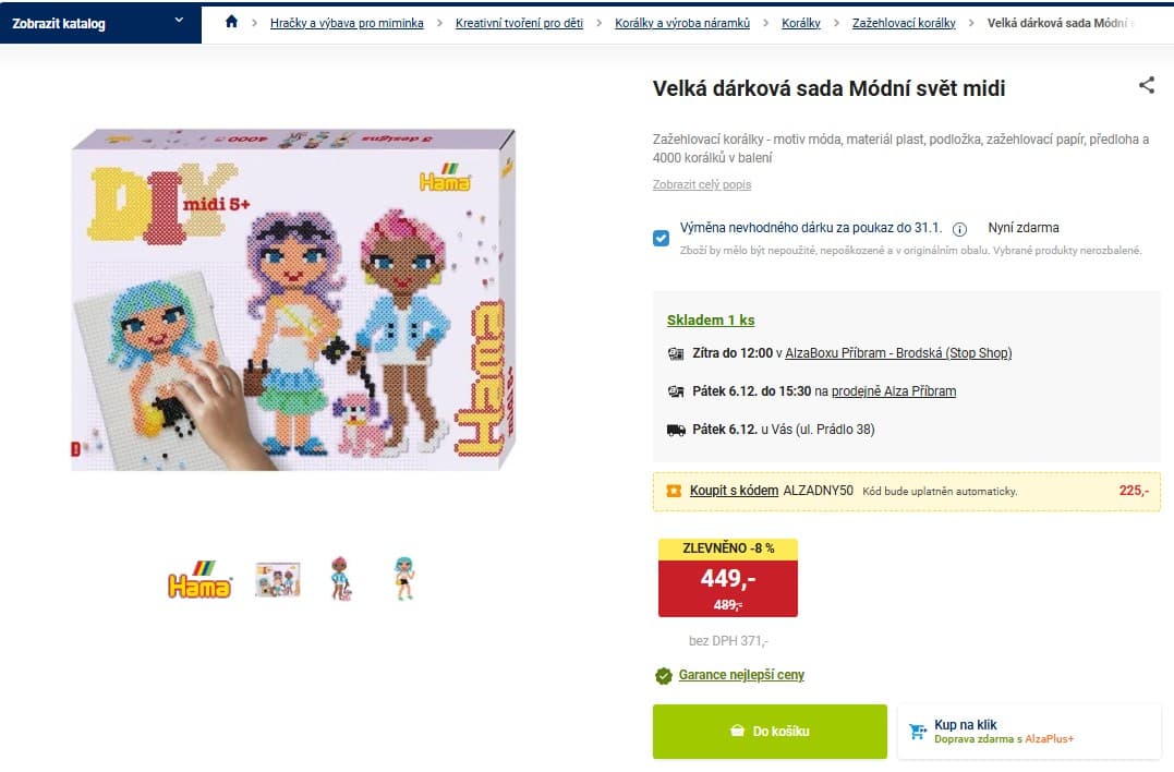 Velká dárková sada Módní svět midi