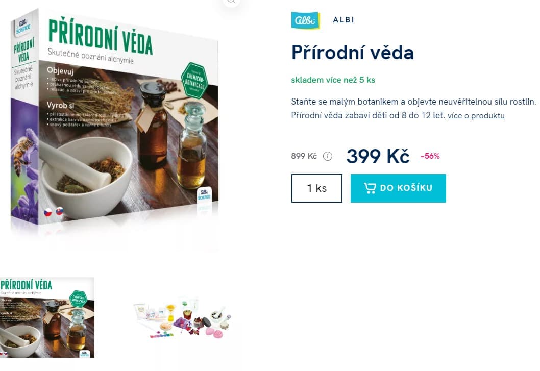 Vzdělávací sada Přírodní věda