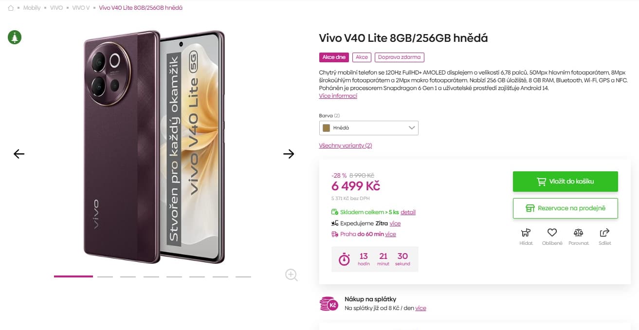 Vivo 8x 2,2GHz, 8GB RAM, 6,78", NFC