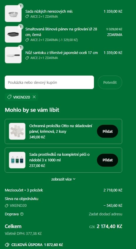 Fabini - extra slevový kód -20% na vše