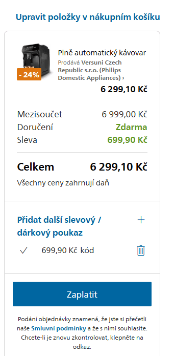 Plně automatický kávovar Philips 