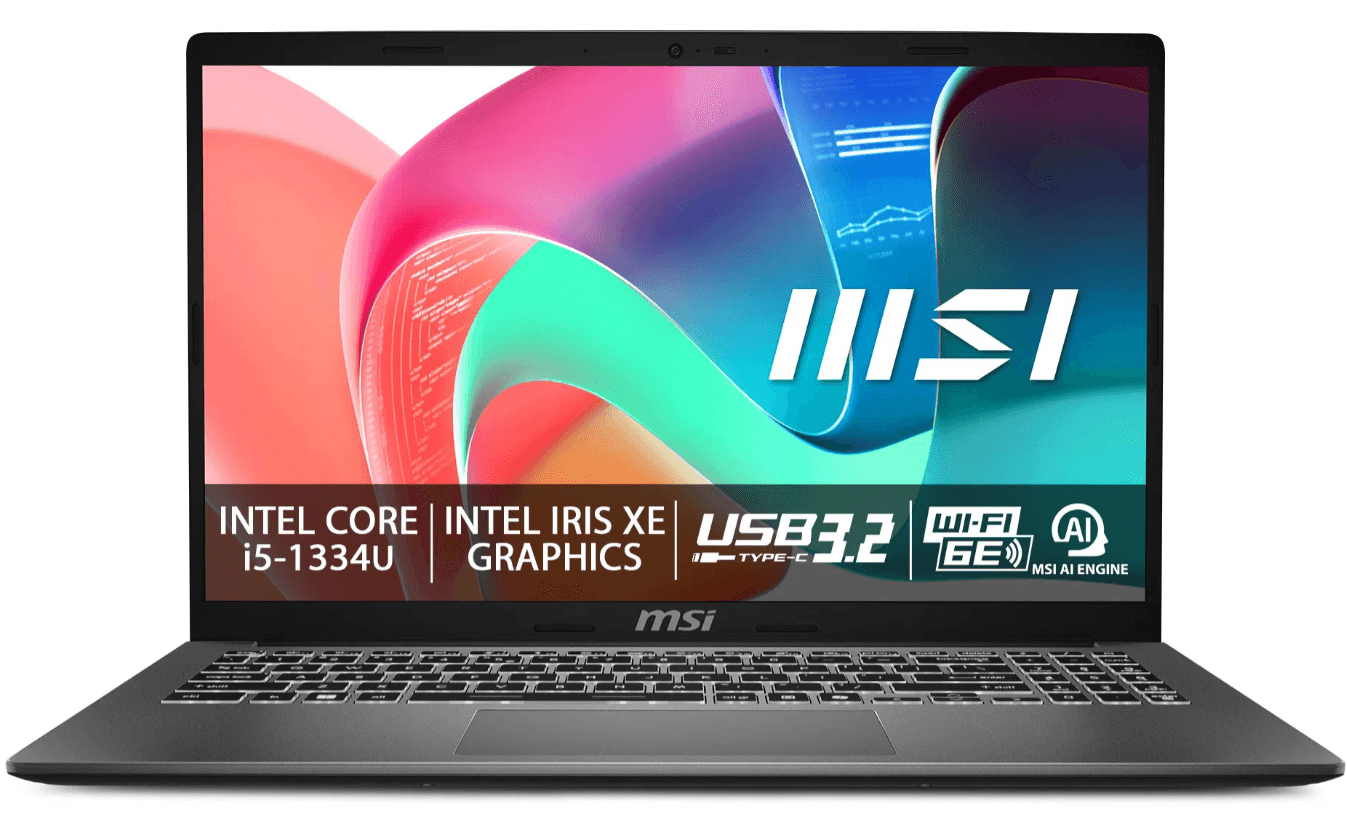 MSI i5 4,6GHz, 16/1000GB, 15,6"