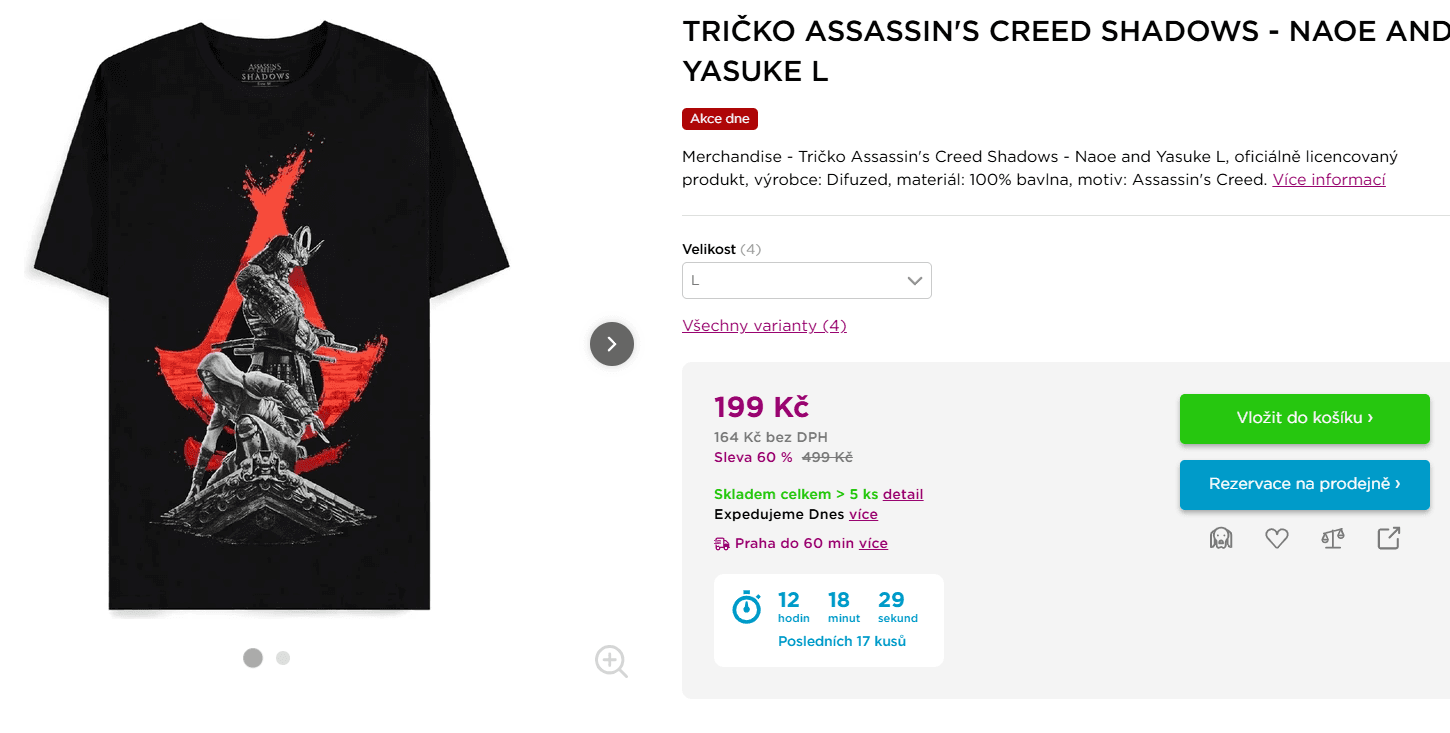 Tričko Assassin's Creed L