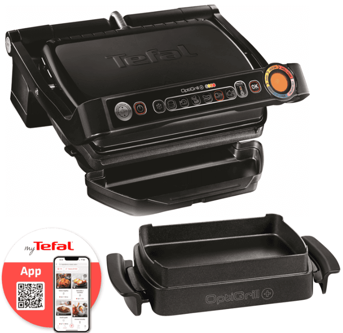 Kontaktní gril TEFAL Optigrill+ se zapékací miskou
