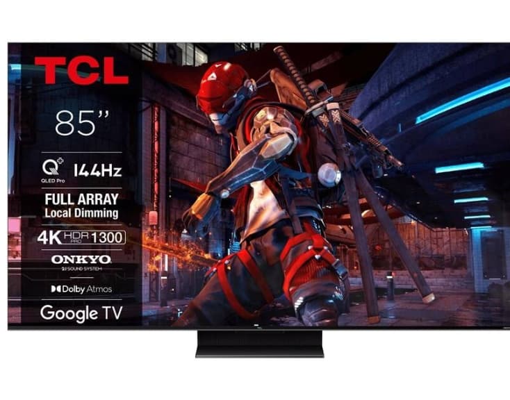 4K QLED Pro 214cm, Google, Onkyo TCL