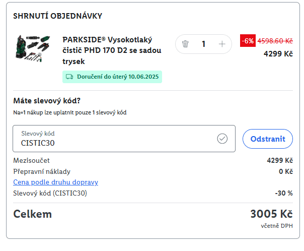 Lidl-shop - sleva 30% na Tlakové čističe