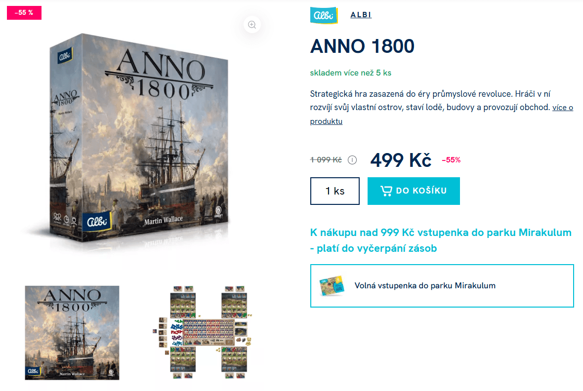 Strategický hra Albi Anno 1800 exclusive