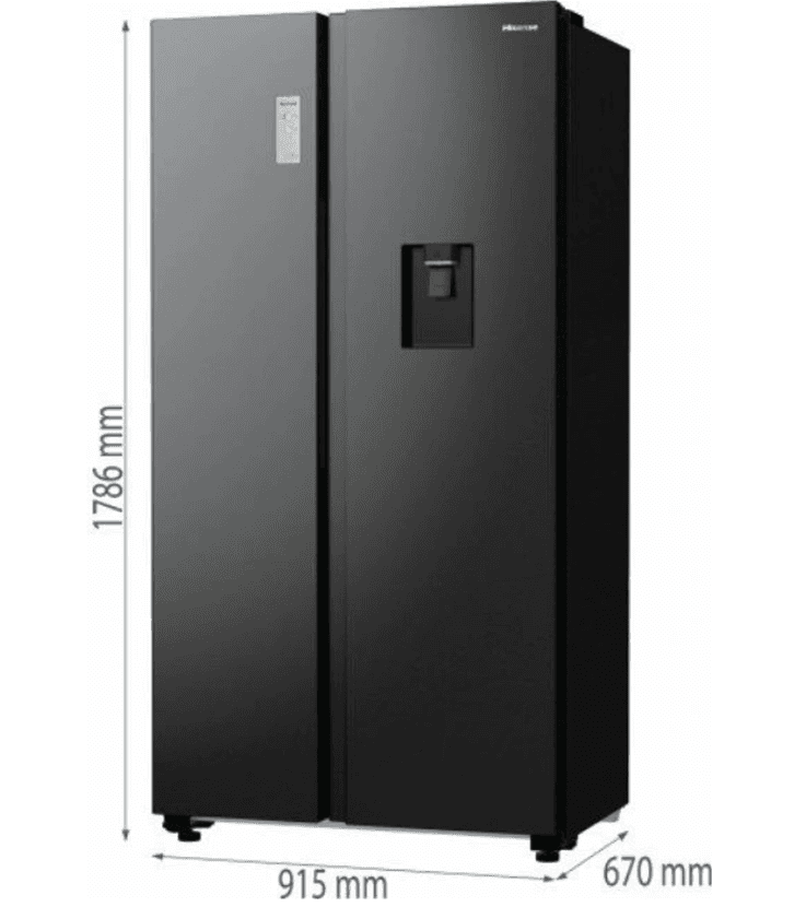 Americká lednice Hisense, voda, 179cm