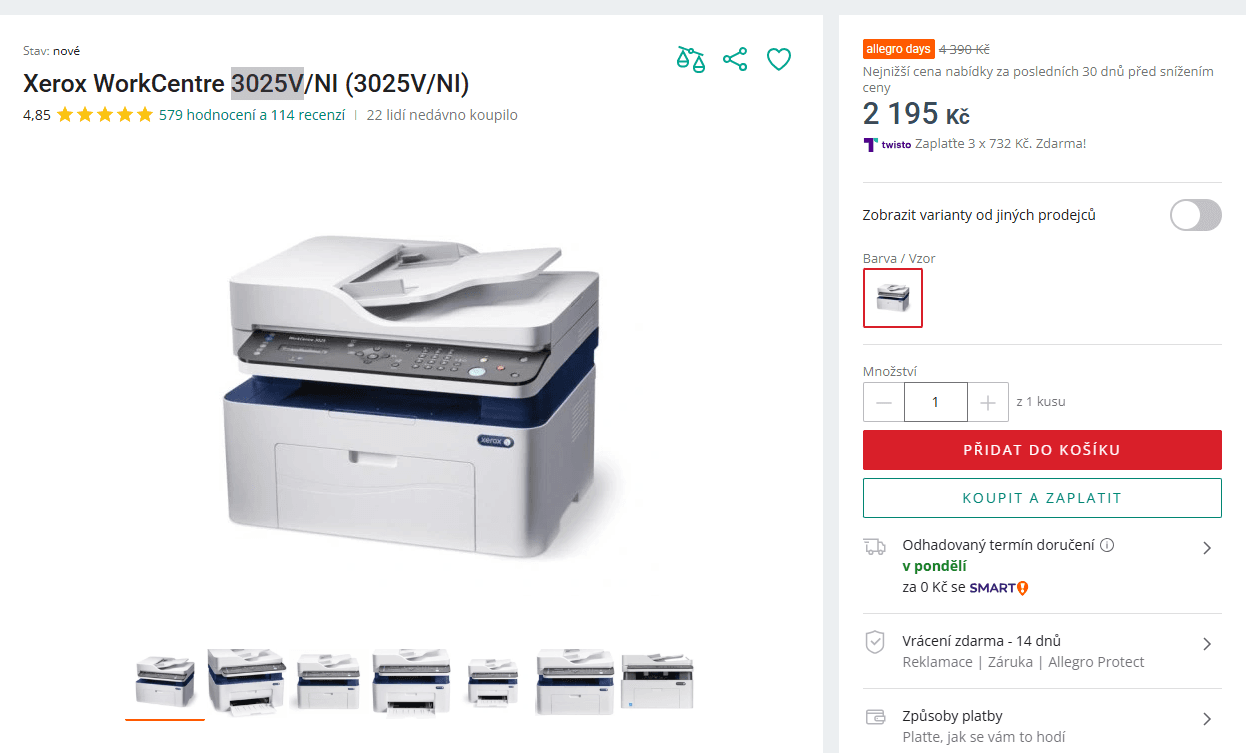Xerox WorkCentre 3025V/NI