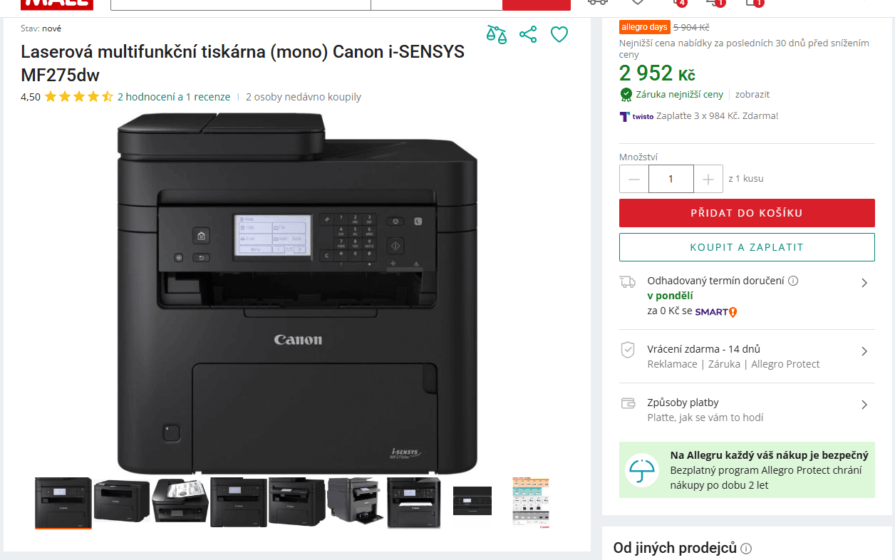 Canon i-SENSYS MF275dw