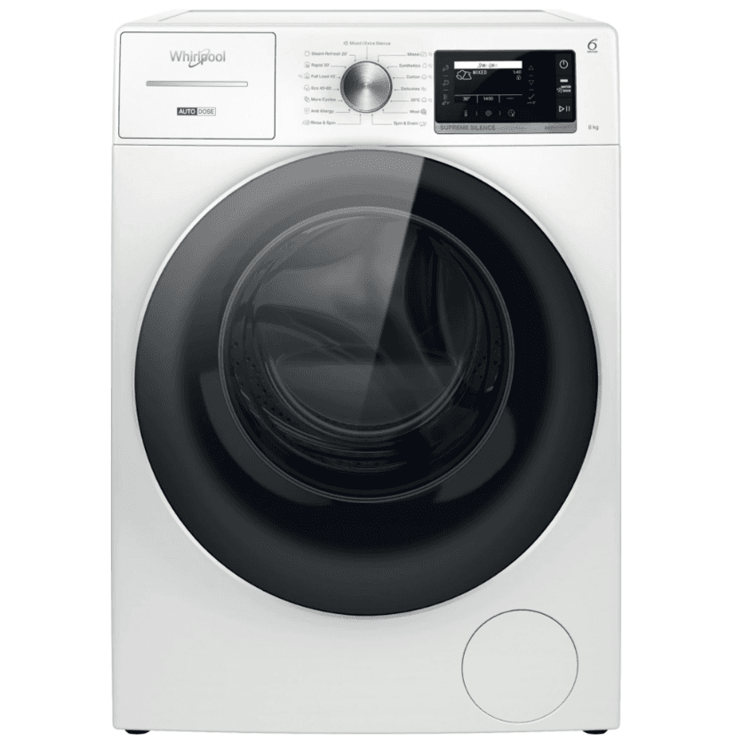 Parní pračka Whirlpool 8 kg, 1400ot., tichá