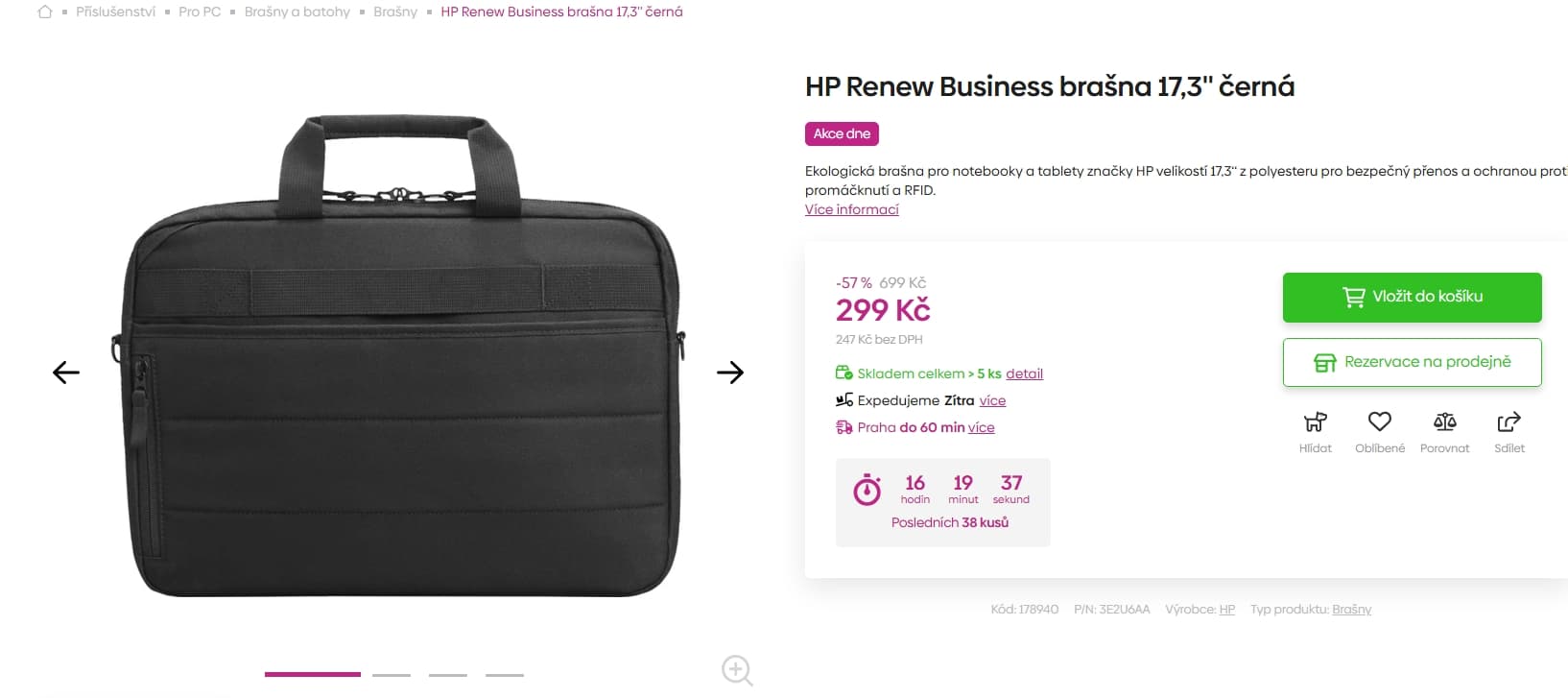 Brašna pro ntb 17,3" HP
