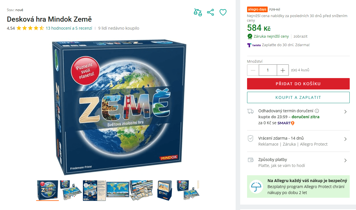 Desková hra Země, Mindok
