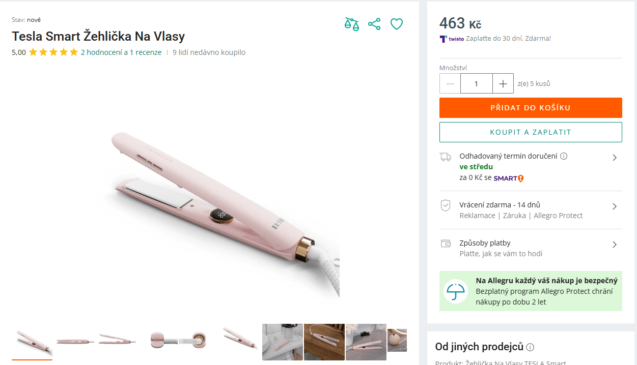 Žehlička na vlasy TESLA Smart Ionic Hair