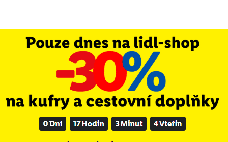 Lidl-shop - sleva 30% na Kufry a cestovní doplňky