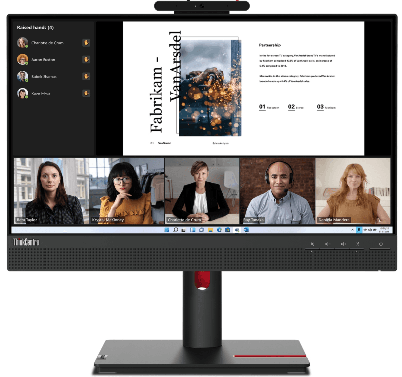 PC monitor Lenovo, repro, 21,5", FHD