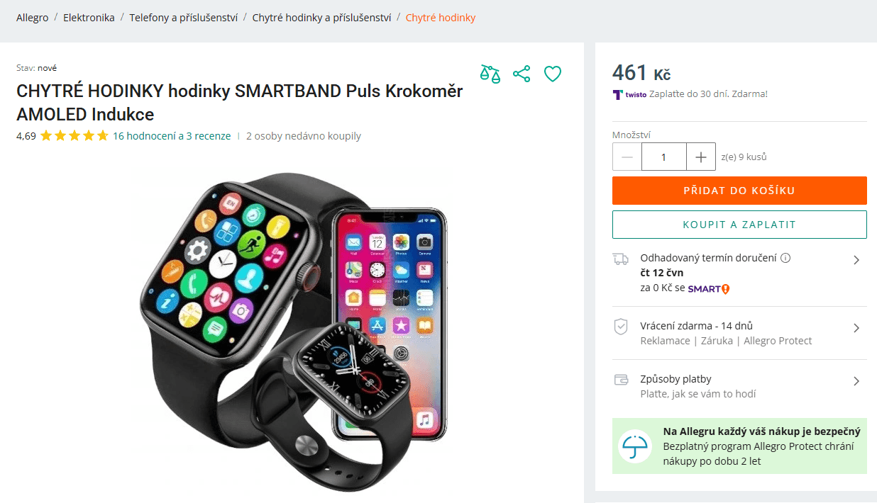 Chytré hodinky Xiaomi Mibro T1