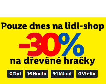 Lidl-shop - sleva 30% na Dřevěné hračky