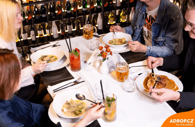 Polední menu v restauraci Talíř