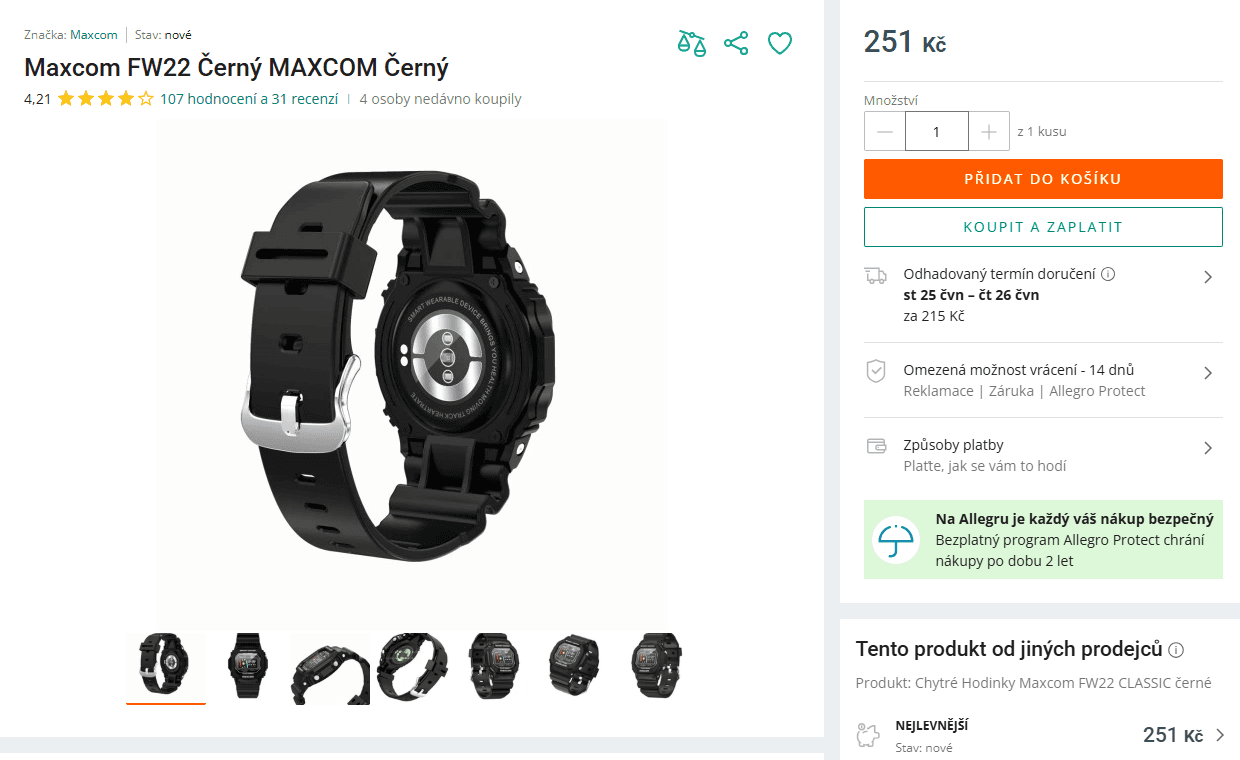 Sportovní / chytré hodinky Maxcom