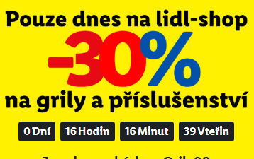Lidl-shop - sleva 30% na grily a příslušenství