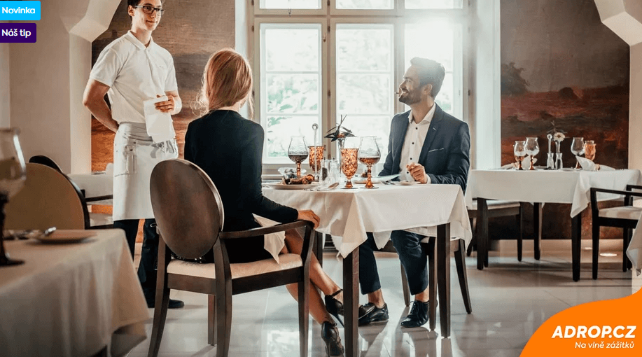 Degustační 6chodové menu v restauraci Chateau Herálec
