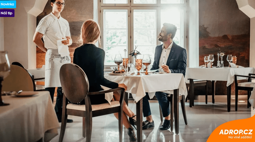 Degustační 6chodové menu v restauraci Chateau Herálec