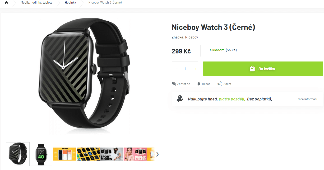 Chytré hodinky Niceboy Watch 3