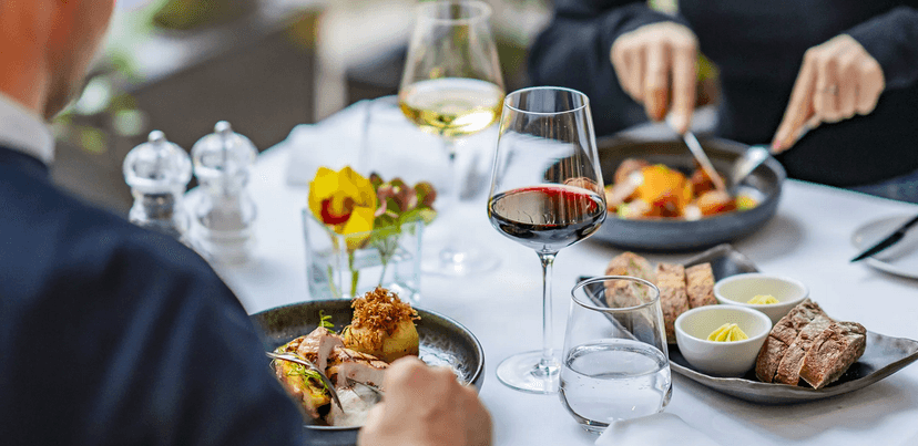 Tříchodové obědové menu od michelinského šéfkuchaře Sabatelliho pro dva 