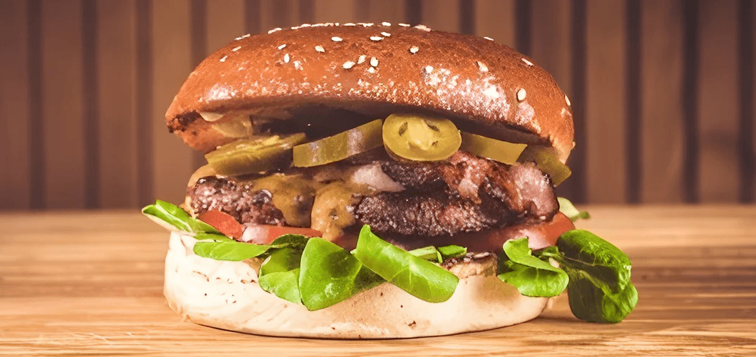 Burger podle výběru a hranolky či krokety pro 1 osobu 