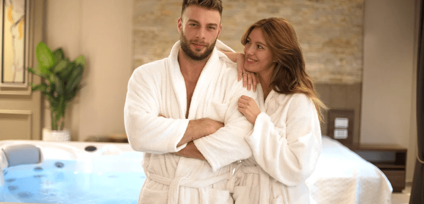 Privátní wellness pro dva: whirlpool, sauna a masážní křeslo